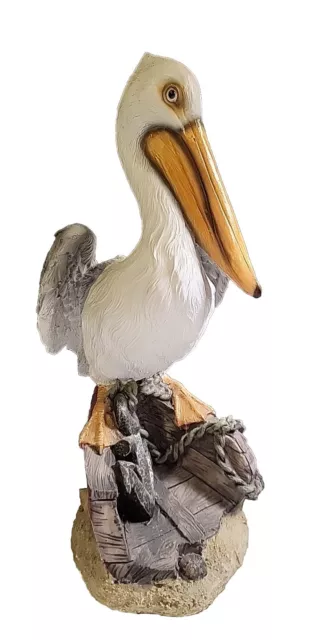 Daytona Beach Pelican Sculpture On Boat With Anchor