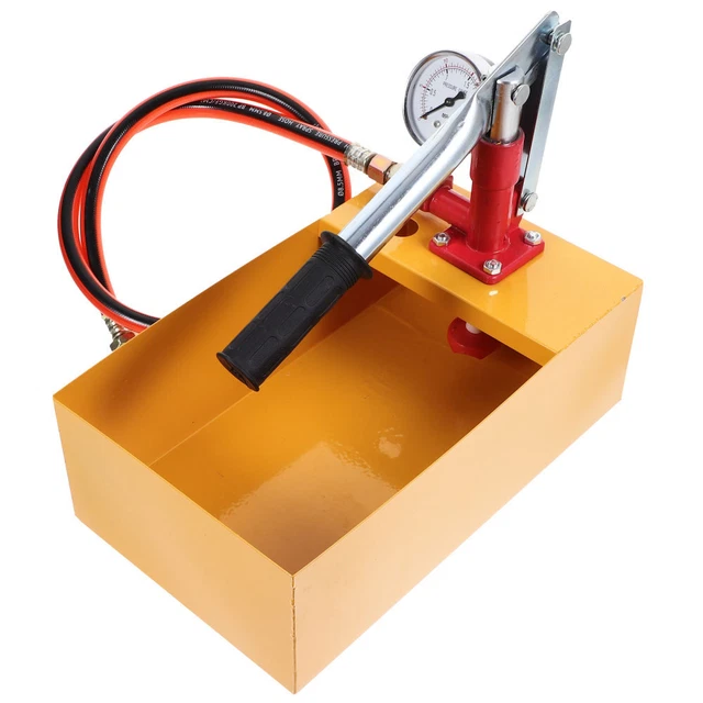 Pompe D'Essai Hydraulique Manuelle 5 Litres - Pression 25 Bar Avec Tuyau 1/2" | Pour Tests Circuits Eau Et Chauffage - 6