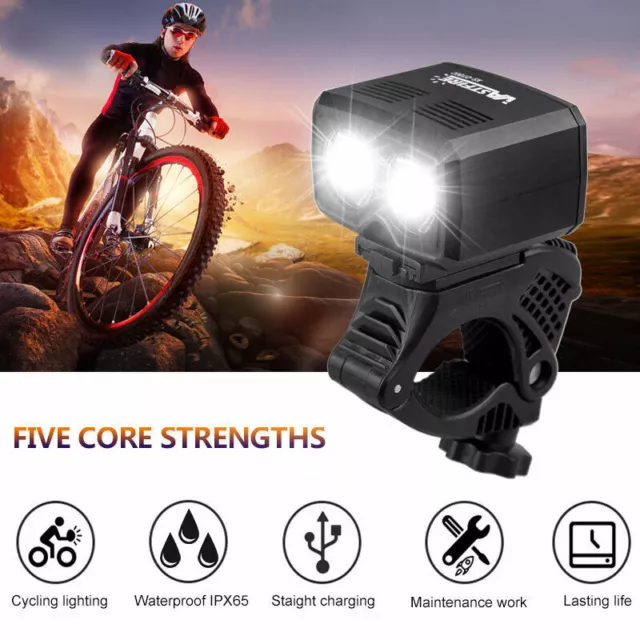 Vastfire MTB Bicycle Bike Front Headlight USB Rechargeable Lamp Built-in Battery