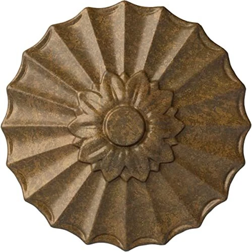 CM09SHRZS Shakuras Ceiling Medallion, 9"OD x 1 3/8"P (Fits Canopies up to 1 3...