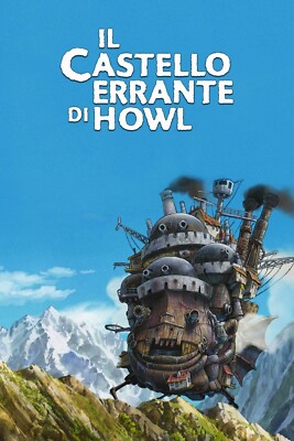 IL CASTELLO ERRANTE DI HOWL FILM ANIME 2004 POSTER LOCANDINA 45X32CM GHIBLI 