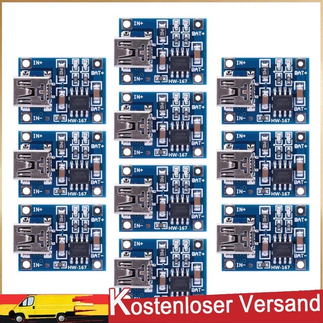 Scheda di Ricarica Batteria 1S, Piastra Caricabatteria Lipo 6 in 1 Ad Alta Efficienza, Scheda di Ricarica Dell'equilibrio