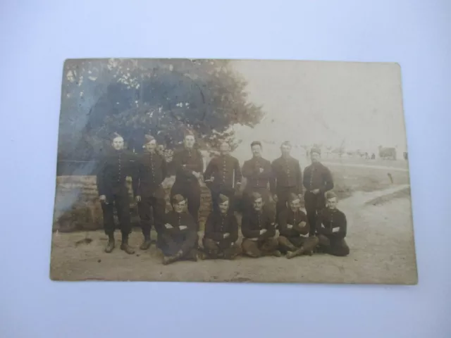 CPa carte photo groupe de militaire du 64e Régiment d'infanterie