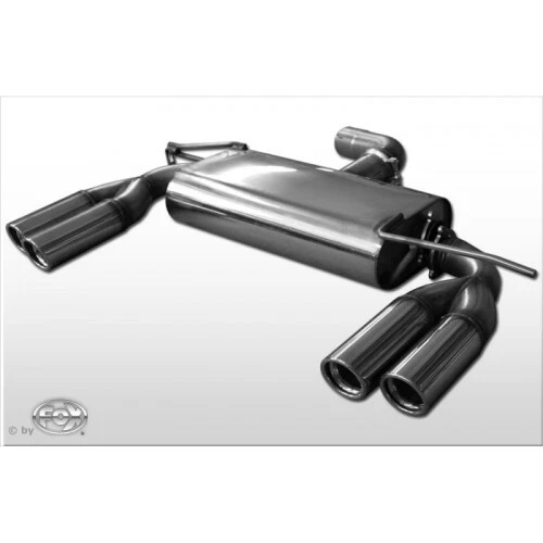 Fox Rennsportanlage 2X 2X76Mm Typ 17 Für Volkswagen (Vw) Golf 6