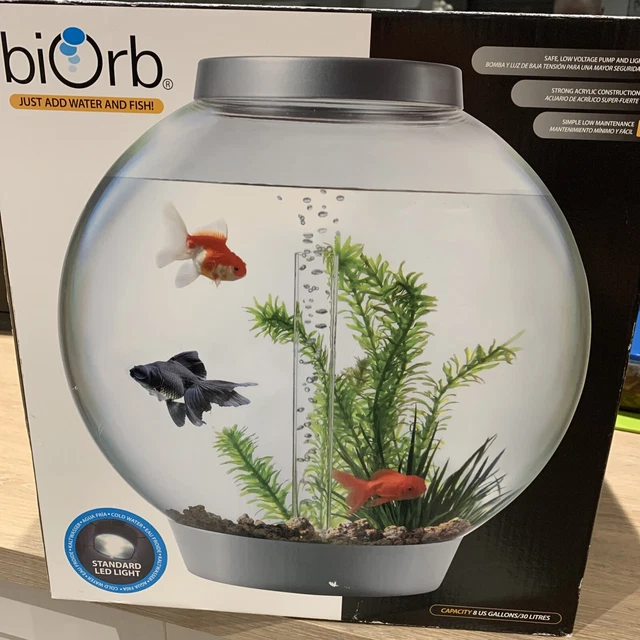 @ OASE biOrb CLASSIC 30L Silver MCR AQUARIUM MULTI-COLOUR LED FISH TANKS