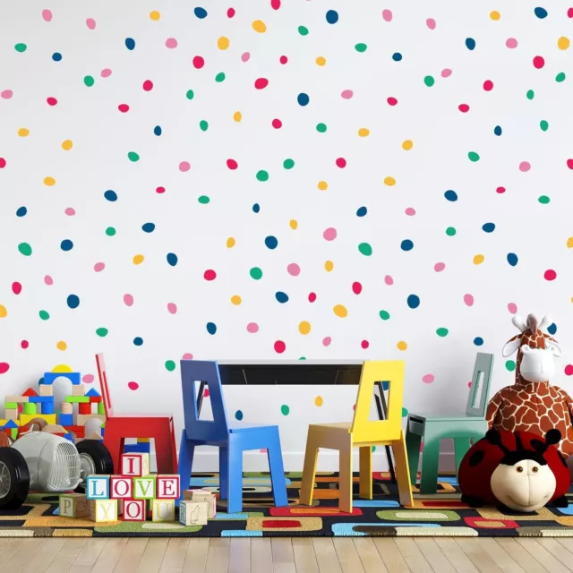 Dalmatian Polka Dots Colourful Wall Stickers Home Decals