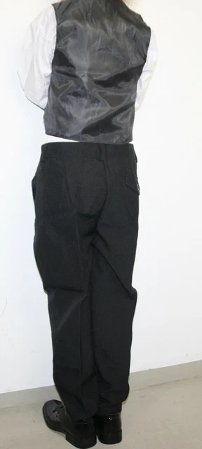 Bambini Pantaloni di Tuta 5 Pz. Camicia Gilet Cravatta Blazer per Party Nero 104 8