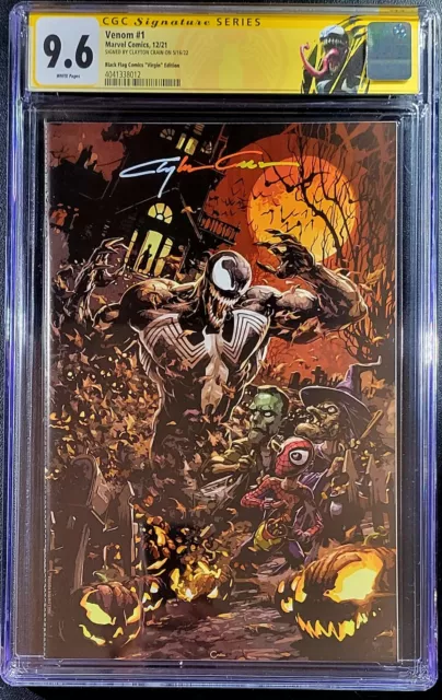 🔥🚨 Venom 1 Cgc Ss 9.6 Clayton Crain Halloween Infinity Signed Virgin 🔥 7