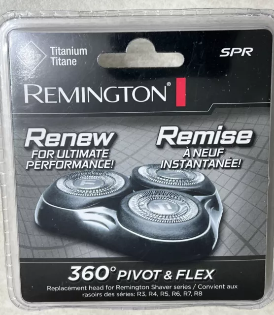 Remington Renew SPR ~ Shaver replacement Titanium 360 Pivot and Flex Heads (New)