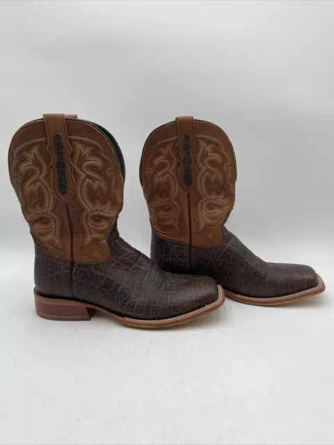 Tony Lama Mens Rowel Western Boots Brown Size 9.5D