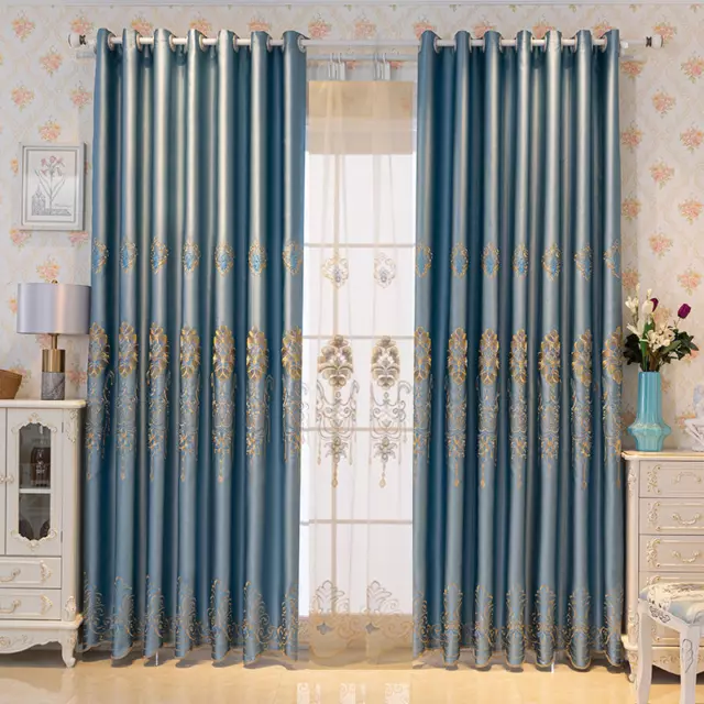 1 Panel Satin Curtain Sound Insulation Window Curtain Blackout Treatment Drapes