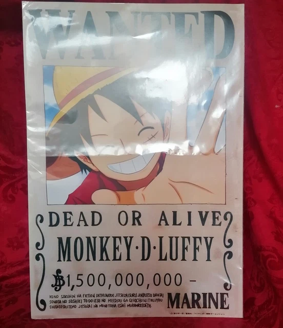 One Piece Wanted Bounty Poster Luffy Version 1 Anime Manga A3 9 95