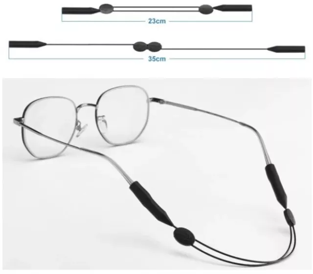 Cordino - Cinghia per occhiali in silicone regolabile e antiscivolo - Unisex