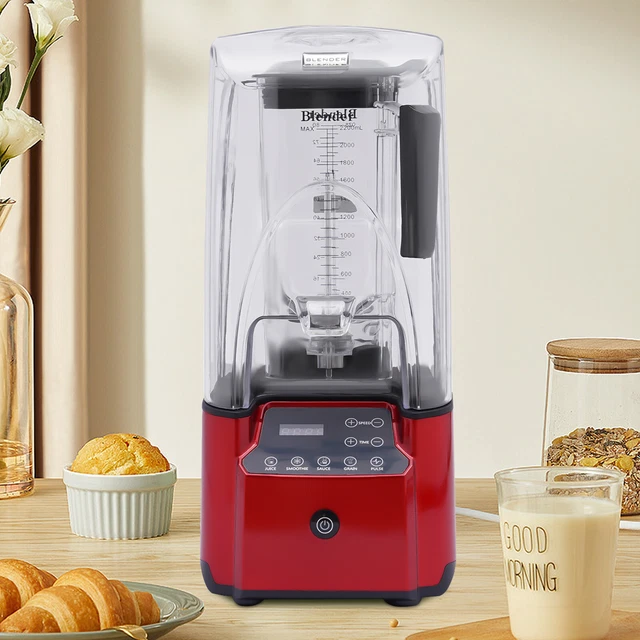 Commercial Soundproof Blender Smoothie Maker Juice Ice Crusher Mixer 2.2KW