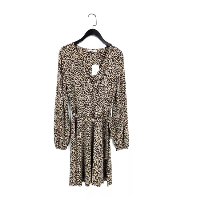 Oasis leopard online wrap dress