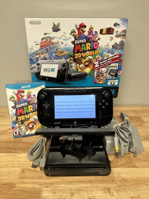 Best Buy: Wii U 32GB Console Super Mario 3D World and Nintendo Land Bundle  Black WUPSKAGF