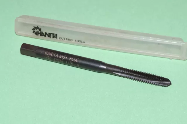 HANITA 12-24 Cobalt Spiral Point Plug Tap HSSE 3FL NC Oxide