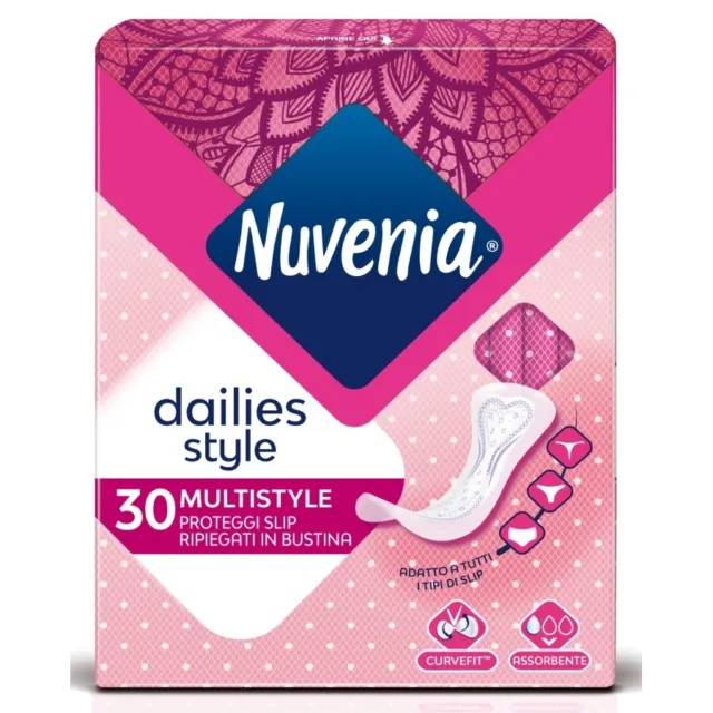 6x Nuvenia Protège-slips (30 Pièces pour Joaillerie IN Sachet Multistyle
