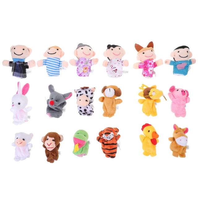 Toyvian Lot De 10 Marionnettes à Doigts Animaux Océan Pour Bébé Et Tout-Petit - Marionnettes Mignonnes Pour Histoires Et Jeux D'Éveil