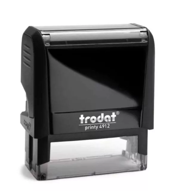 Custom Self Inking Rubber Stamper 4 lines USA SELLER Trodat 4912-3/4" x 1-7/8"