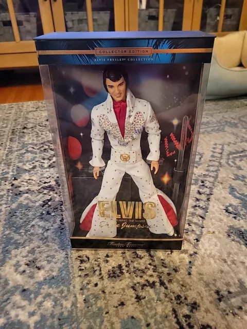 Vtg Elvis In The White Eagle Jumpsuit 2000 Mattel #28570 Collector Edition NIB