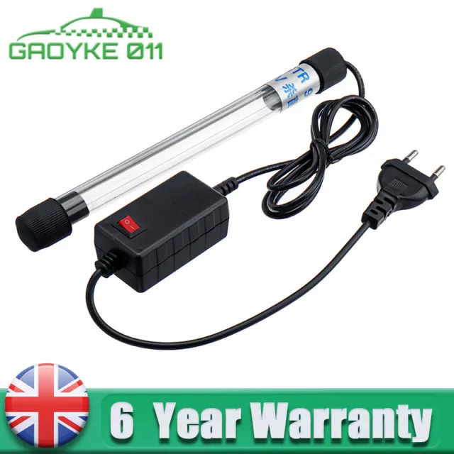 Aquarium Submersible UV Light Sterilizer Pond Fish Tank Germicidal Clean Lamp UK