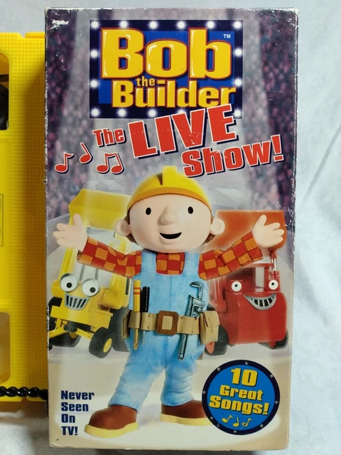 BOB THE BUILDER The Live Show VHS Cassette Never Seen On TV Yellow Case ...