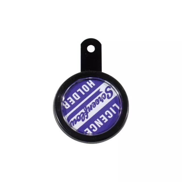 Screenflow Motorcyle & Scooter Tax Disc Holder, Licence Holders Metal Black Each