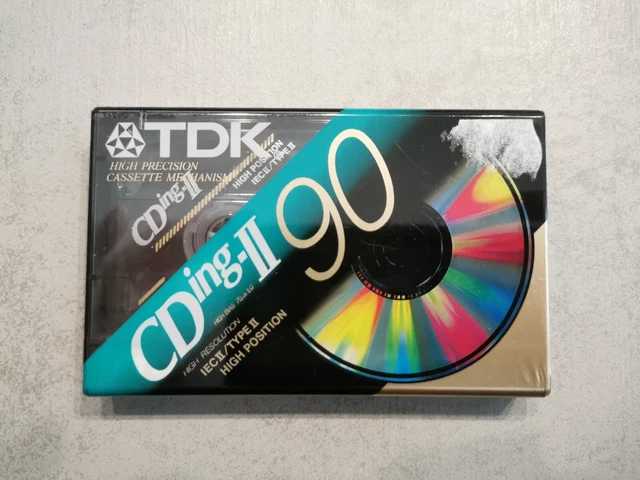 TDK 90 CDING 2 CHROME Audio Cassette Vergini Nastri SIGILLATO - Foto 2