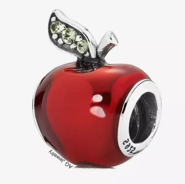 Authentic PANDORA Disney Snow White’s Apple Charm 791572EN73 ~New in Pandora Box