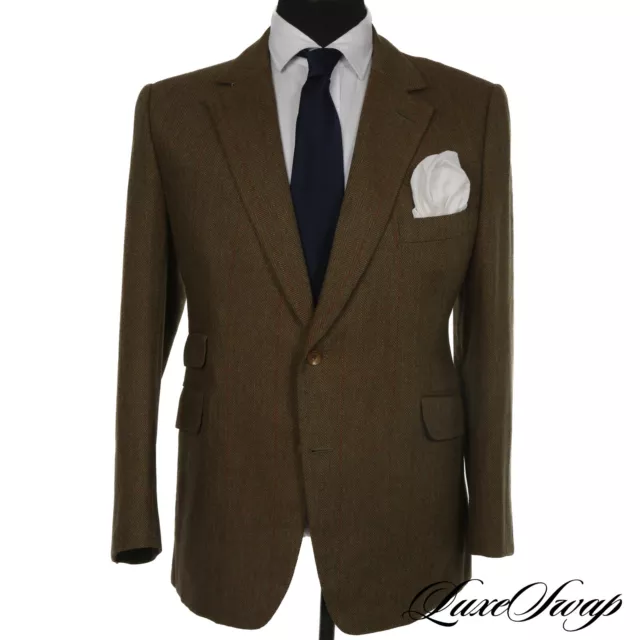 #1 MENSWEAR Douglas Hayward for Noel Simpson Bespoke Olive Tweed Jacket England