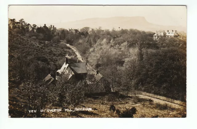 Large Houses On Overton Hill Frodsham Apr 1917 (Writer Newton Hall) Real Photo