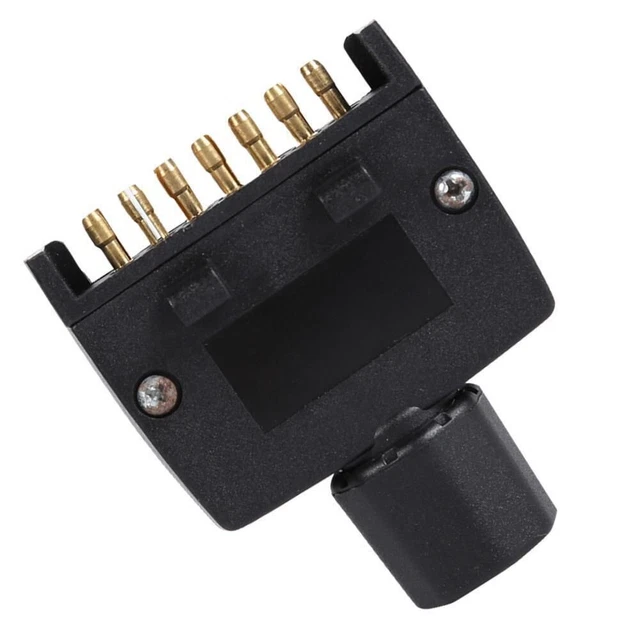 Connecteur mâle plat pratique à 7 broches pour remorques de camions design dur