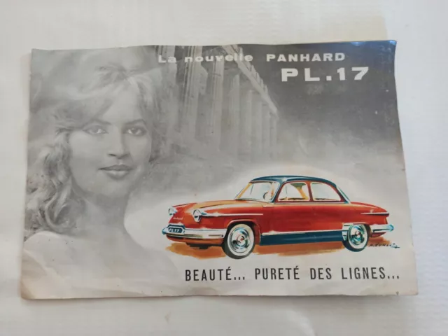 Catalogue publicitaire, prospectus   PANHARD PL 17