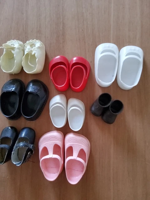 RARE ANCIENNE CHAUSSURES ORIGINE DE LA POUPEE CAROLINE RAYNAL