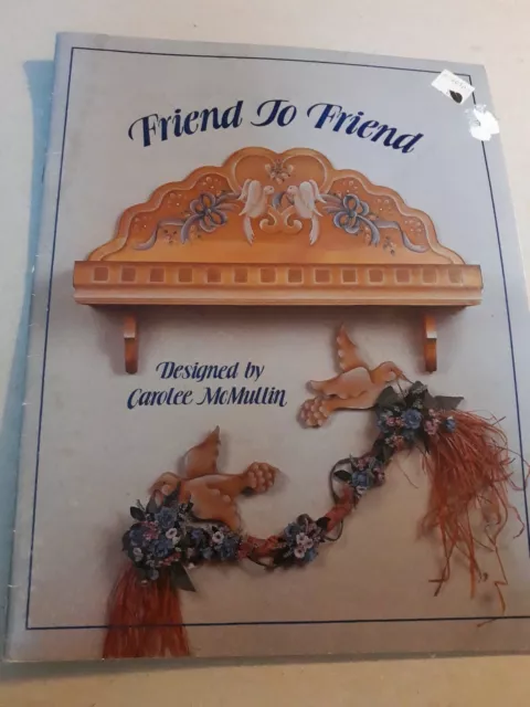 ⭐Libro de pintura de tole Carolee Mcmullin Friend Designs de colección Provo Craft c4