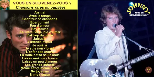 Johnny HALLYDAY  : CD : 20 titres rares ou oubliés. Vol.1