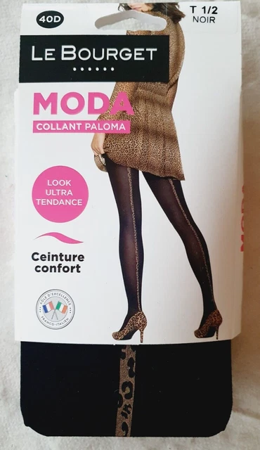 Collants Noir Plumetis 30D – Taille 3/4, Semelle Résistante – Neuf Avec étiquettes