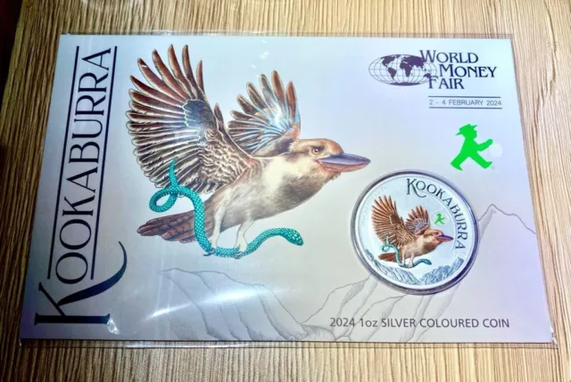 Kookaburra 2024 World Money Fair 2024 1 Oz Silber Australien