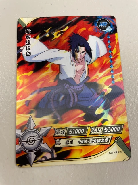 NARUTO KAYOU CCG - Sasuke Uchiha NR HR 072 Holo Rare Anime Card $3.50 ...