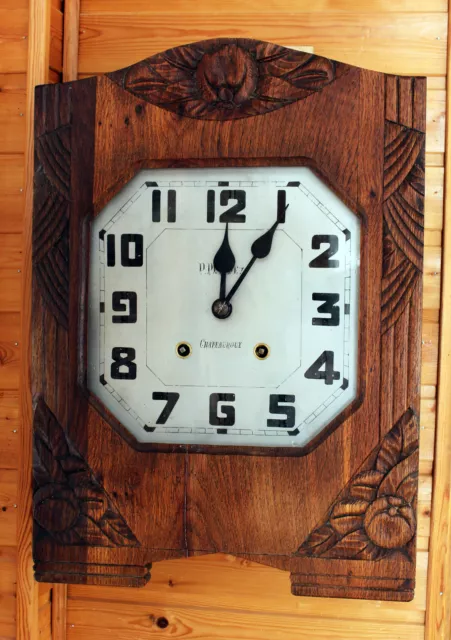 French School Wall Clock  Art Deco