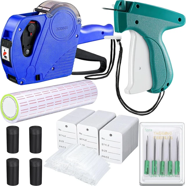 1121 Pieces Clothing Tagging Gun Retail Price Tag Gun Attacher Gun with Label.