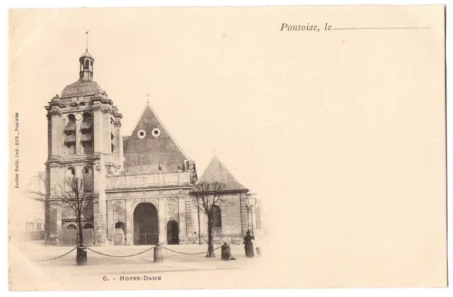 CPA 95 - PONTOISE (Val d'Oise) - 6. Notre Dame - Dos non divisé
