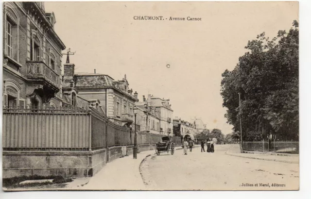 CHAUMONT - Haute Marne - CPA 52 - l' avenue Carnot vue 2