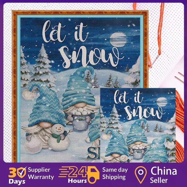 Christmas Goblin Full Cross Stitch 11CT Cotton Thread DIY Counted Embroidery Kit