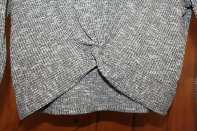 Tu grigio crop top 12 anni maniche lunghe bambini ottime condizioni 2