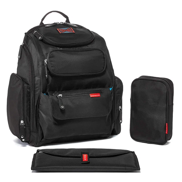 Extra Large Diaper Bag Backpack with Changing Station | Ideal for Twins or 2 Bab