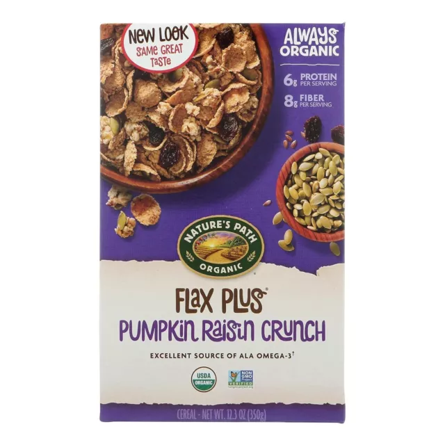 NATURE'S PATH ORGANIC Flax Plus Cereal Pumpkin Raisin Crunch 12.35 OZ ...