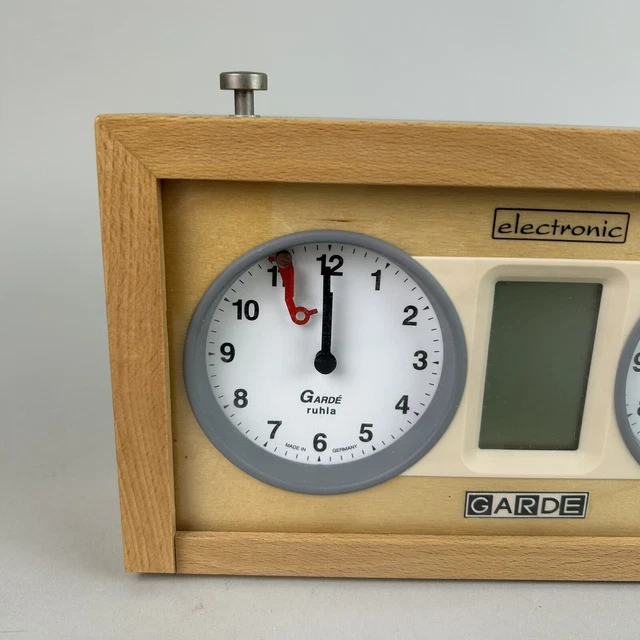 ULTRA RARE GARDE Ruhla Electronic Chess Clock (Analog+Digital) With