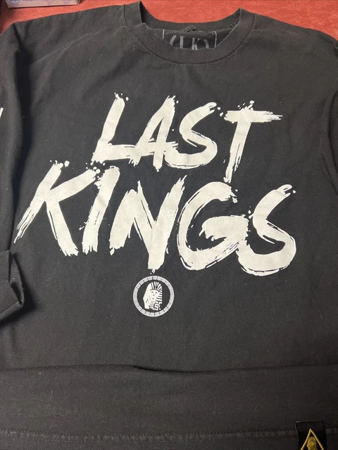Last Kings Egyptian Pharaoh Graphic Long Sleeve T Shirt Men's Large Black